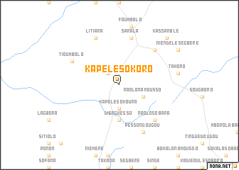 map of Kapélé-Sokoro