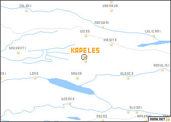 map of Kapeles