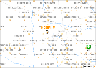 map of Kapélé