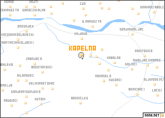 map of Kapelna