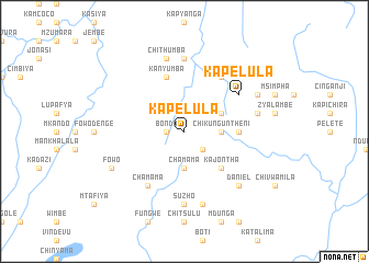 map of Kapelula