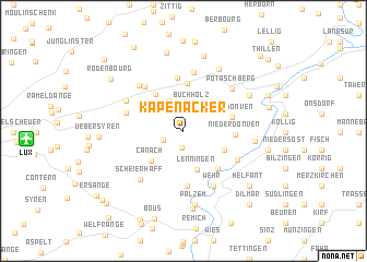 map of Kapenacker