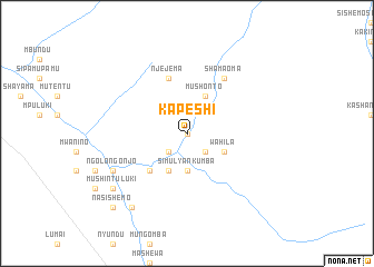 map of Kapeshi