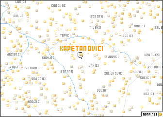 map of Kapetanovići