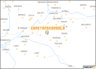 map of Kapetanska Maala