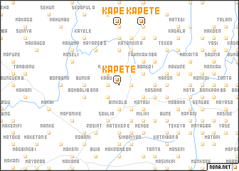 map of Kapete