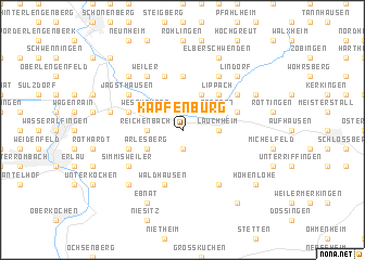 map of Kapfenburg