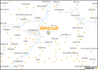 map of Kapidžija