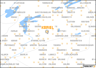 map of Kąpiel