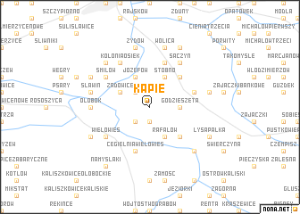 map of Kąpie