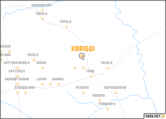 map of Kapigui
