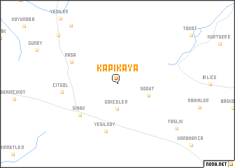 map of Kapıkaya