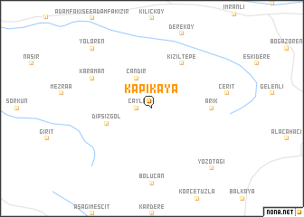 map of Kapıkaya