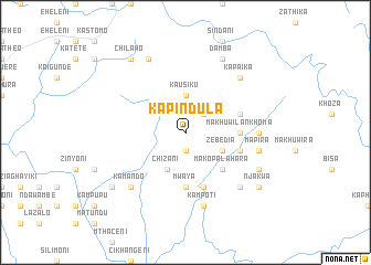 map of Kapindula