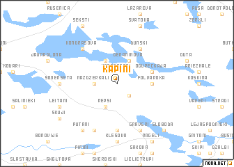 map of Kapiņi