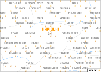 map of Kąpiołki