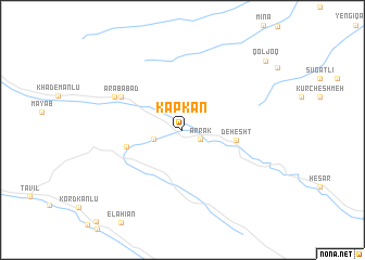 map of Kapkān