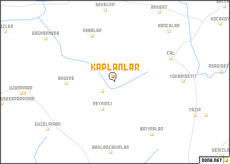 map of Kaplanlar