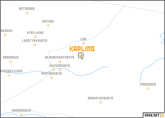 map of Kaplino
