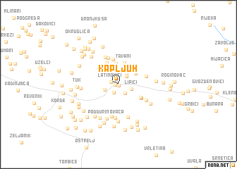 map of Kapljuh