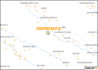 map of Kapnak Sefīd