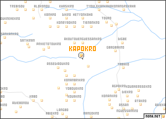 map of Kapokro