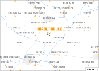 map of Kápolnadůlő