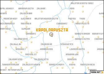 map of Kápolnapuszta