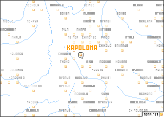 map of Kapoloma