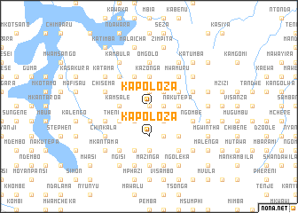 map of Kapoloza