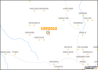 map of Kapondo