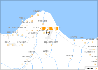 map of Kapongan