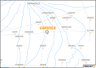 map of Kaponga