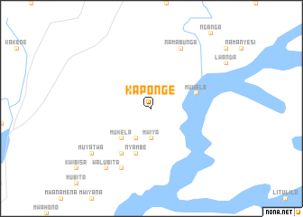 map of Kaponge
