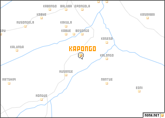 map of Kapongo