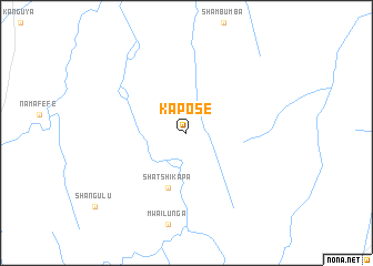 map of Kapose