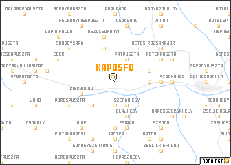 map of Kaposfő