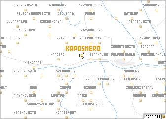 map of Kaposmérő