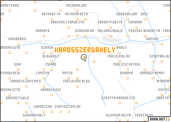 map of Kaposszerdahely