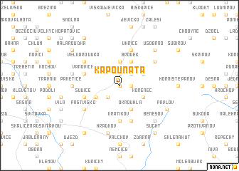 map of Kapouňata