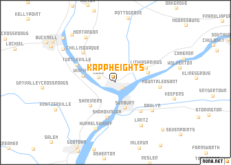 map of Kapp Heights