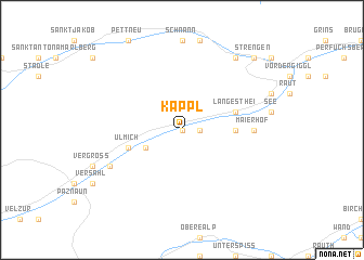 map of Kappl