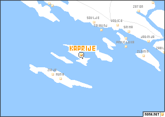 map of Kaprije