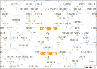 map of Kaprsira