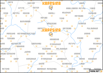 map of Kaprsira