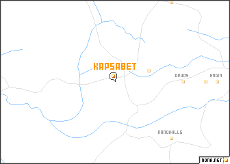 map of Kapsabet