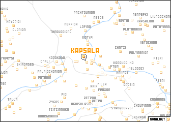 map of Kápsala