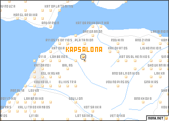 map of Kapsálona