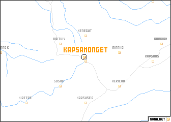 map of Kapsamonget