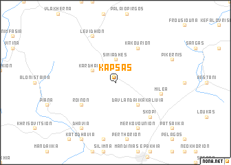 map of Kápsas